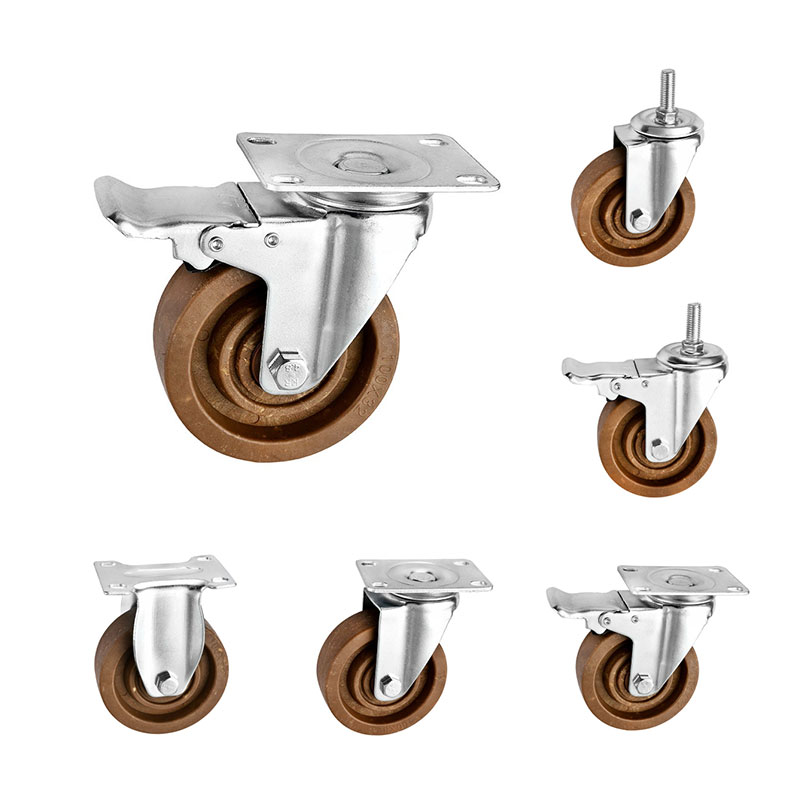 Medium Duty Casters høj temperatur brun