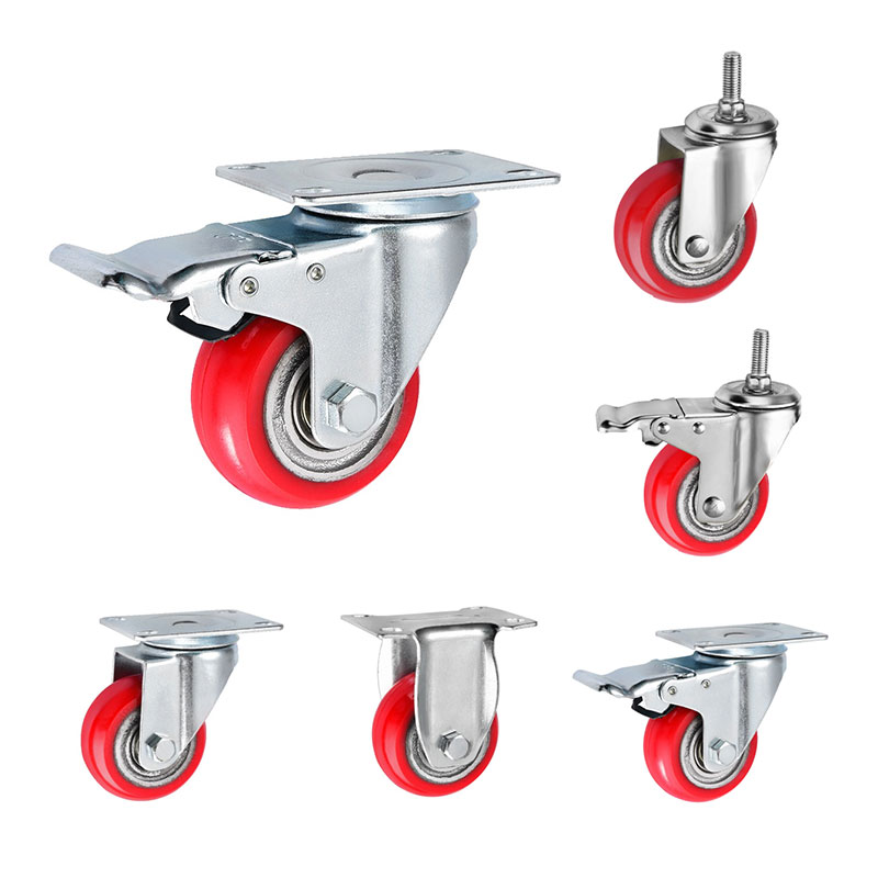 Medium Duty Casters PU på støbejern