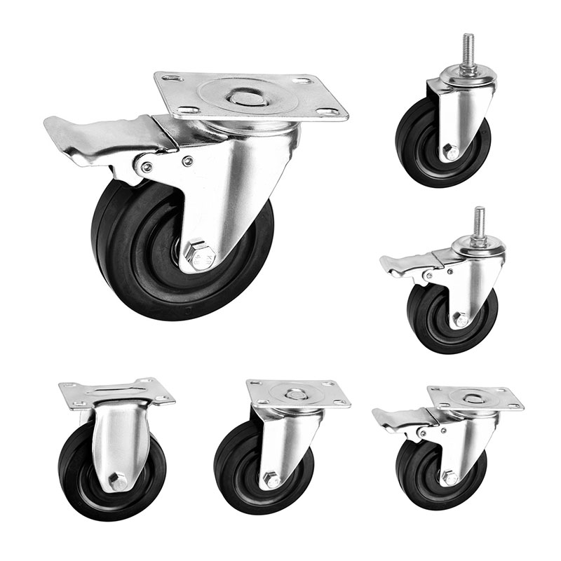 Medium Duty Casters Rubber Anti Static