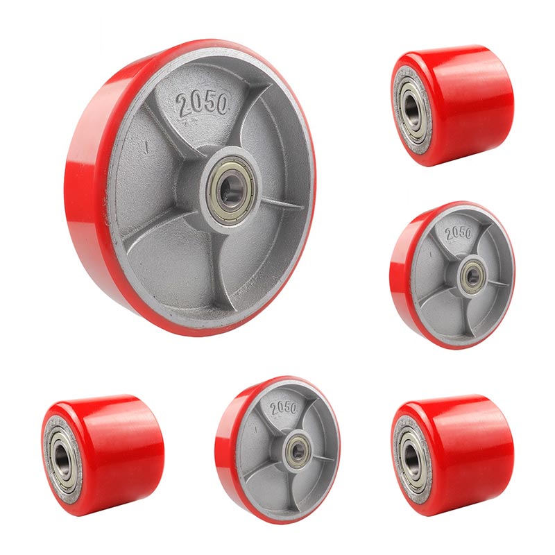 PU på støbejerns pallehjul erstatningshjul